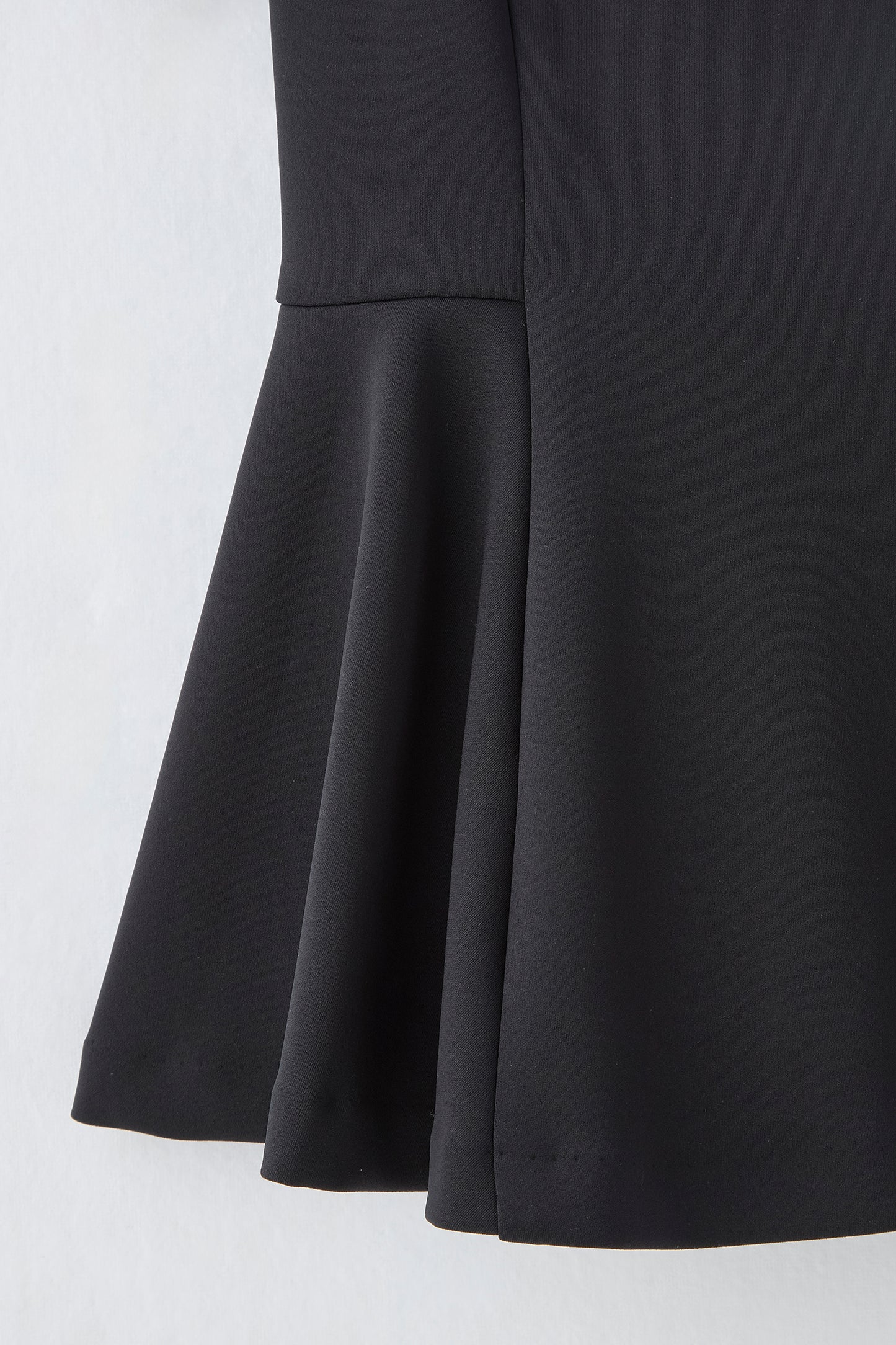 Office jersey peplum tops（Black）