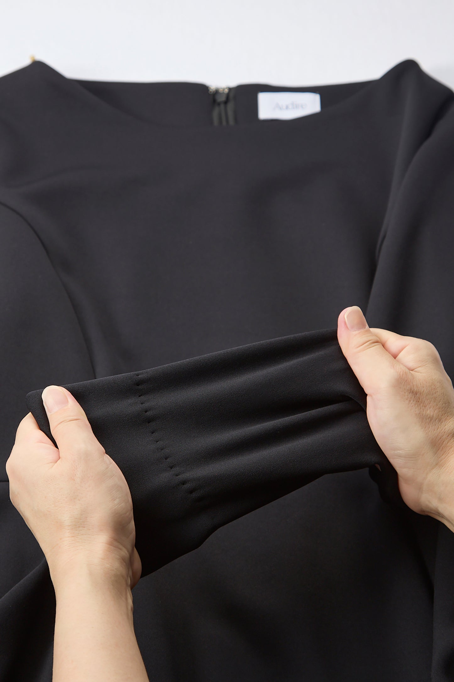 Office jersey peplum tops（Black）