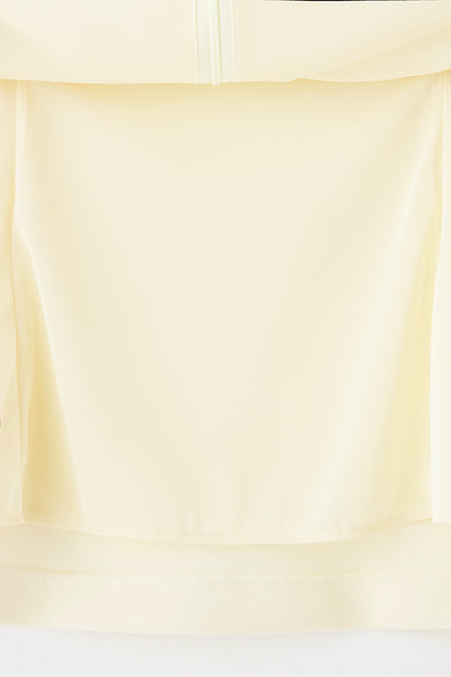 Office jersey peplum tops（Ivory）