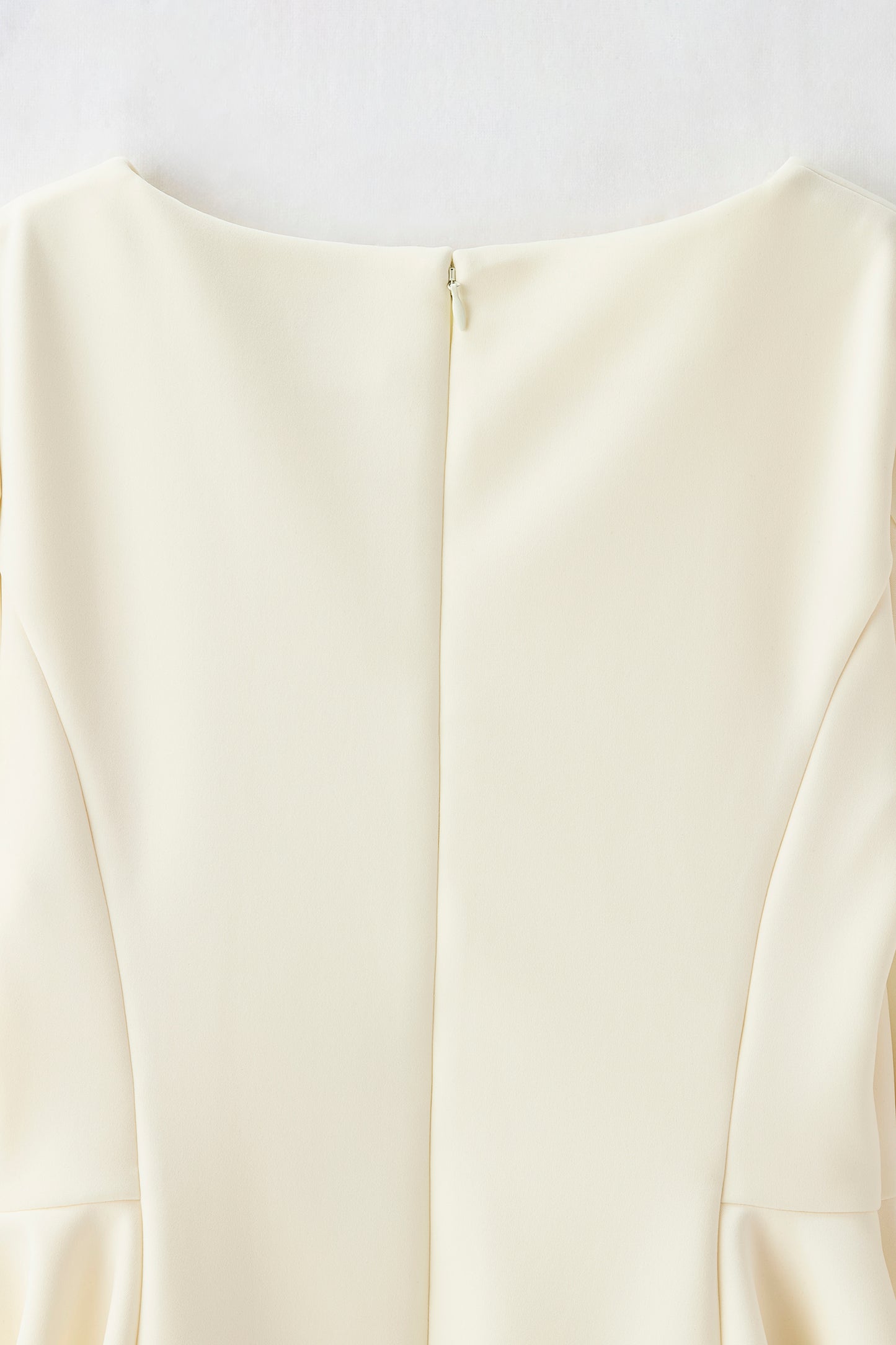 Office jersey peplum tops（Ivory）