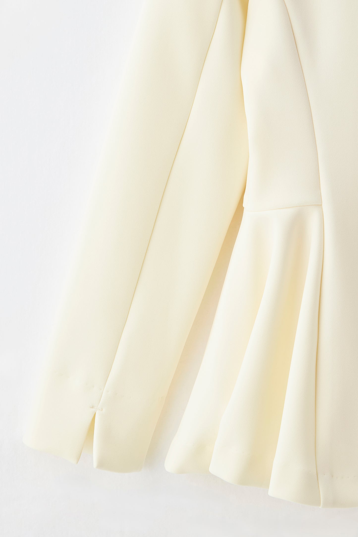 Office jersey peplum tops（Ivory）