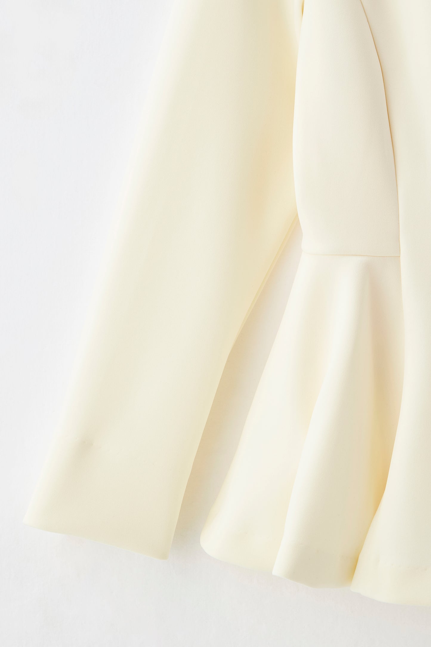 Office jersey peplum tops（Ivory）