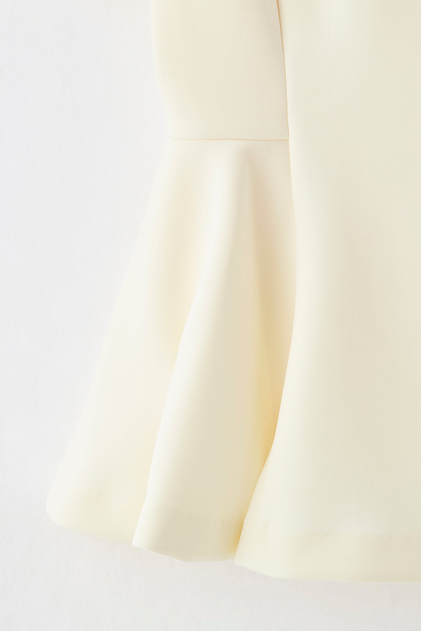 Office jersey peplum tops（Ivory）