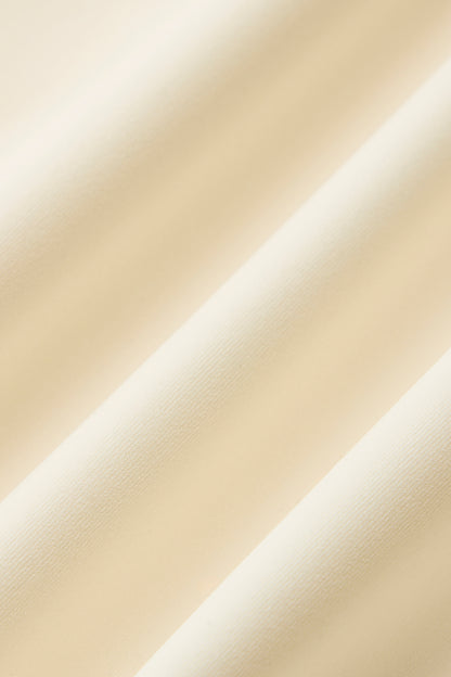 Office jersey peplum tops（Ivory）
