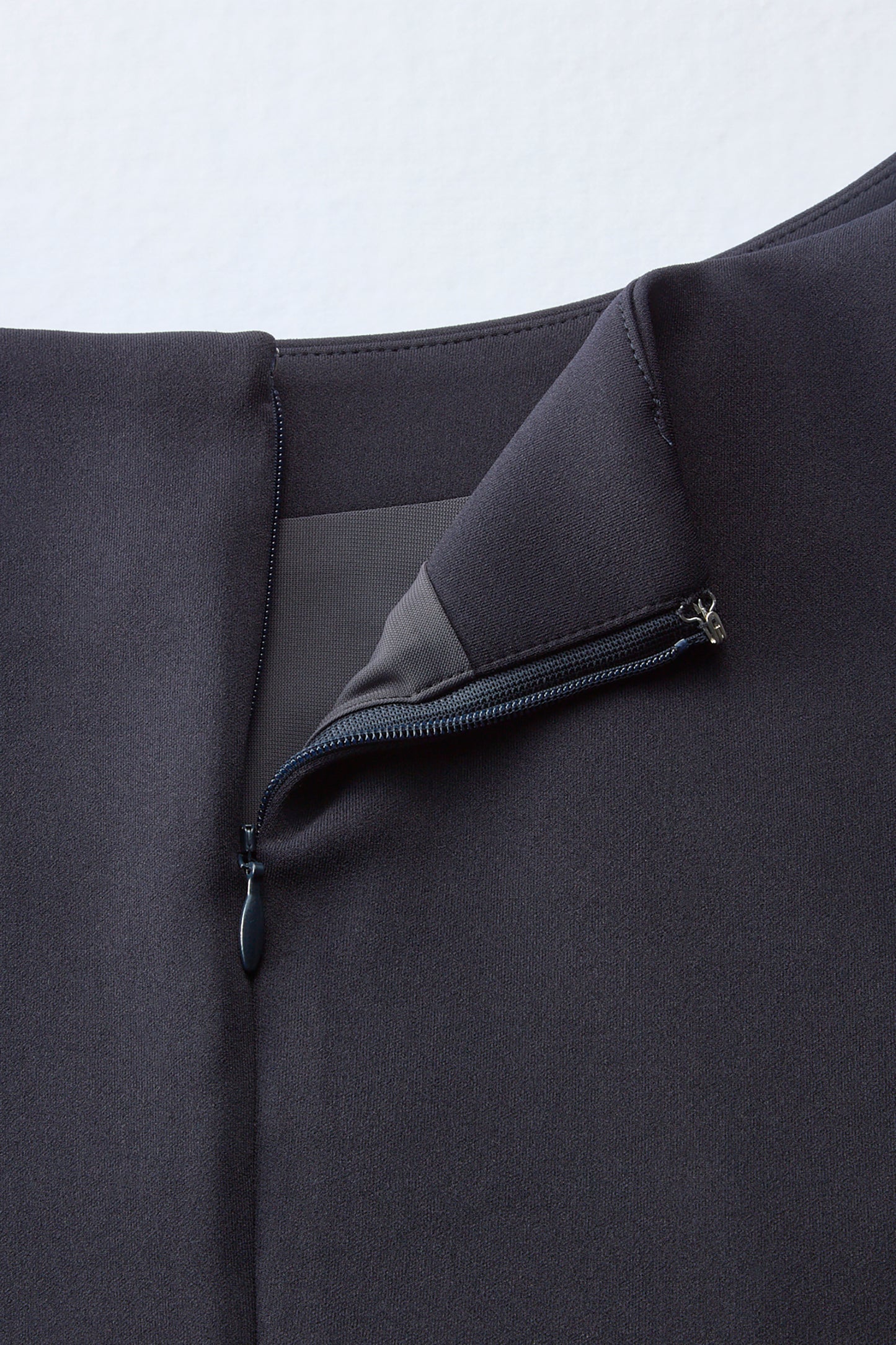 Office jersey peplum tops（Navy）