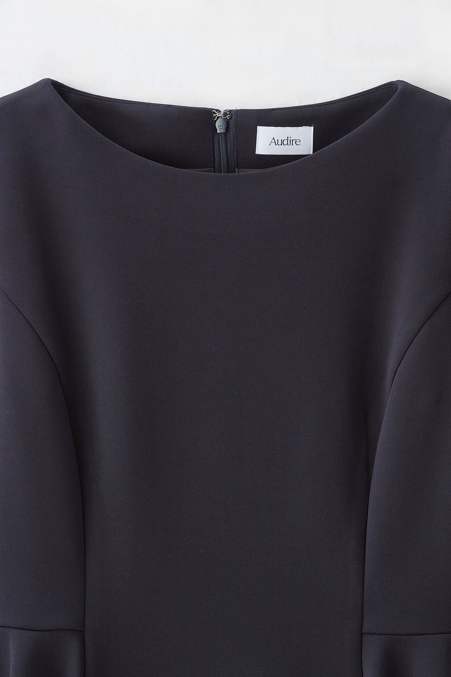 Office jersey peplum tops（Navy）
