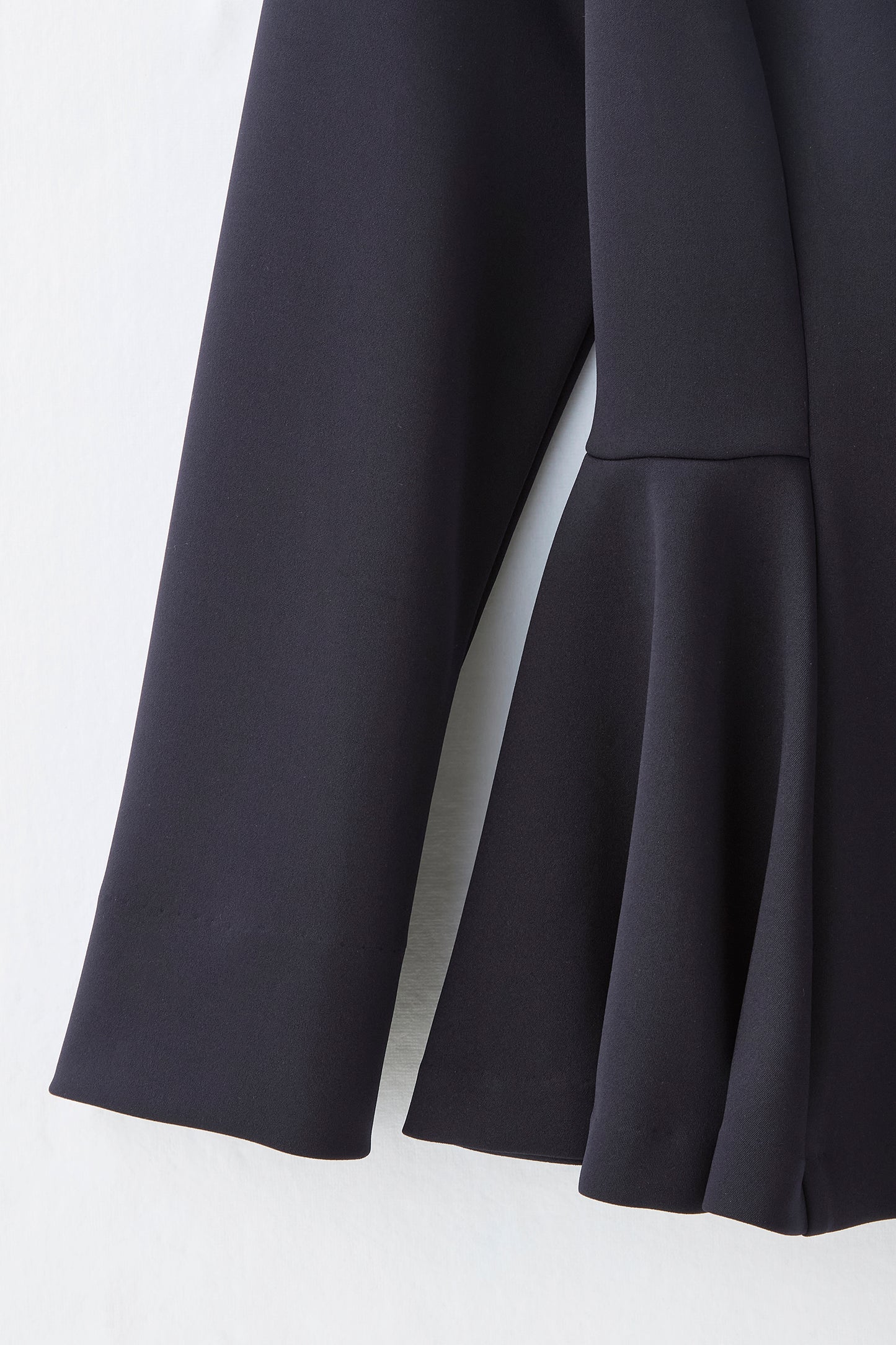 Office jersey peplum tops（Navy）