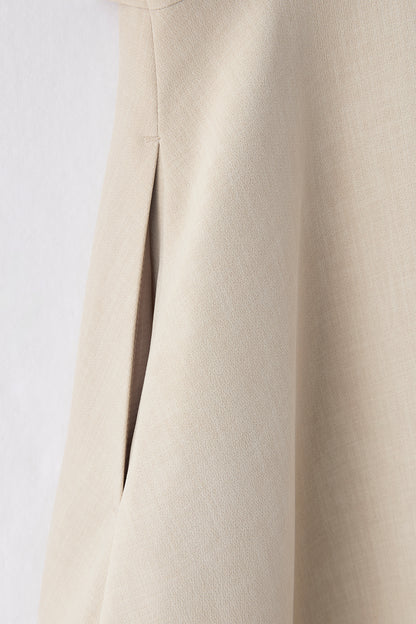 Layered jacket dress（Beige）