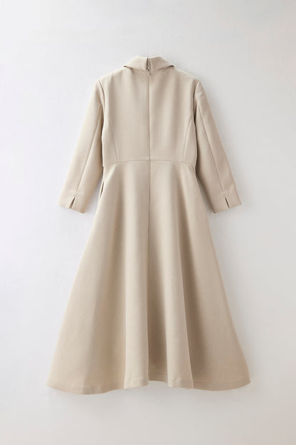 Layered jacket dress（Beige）