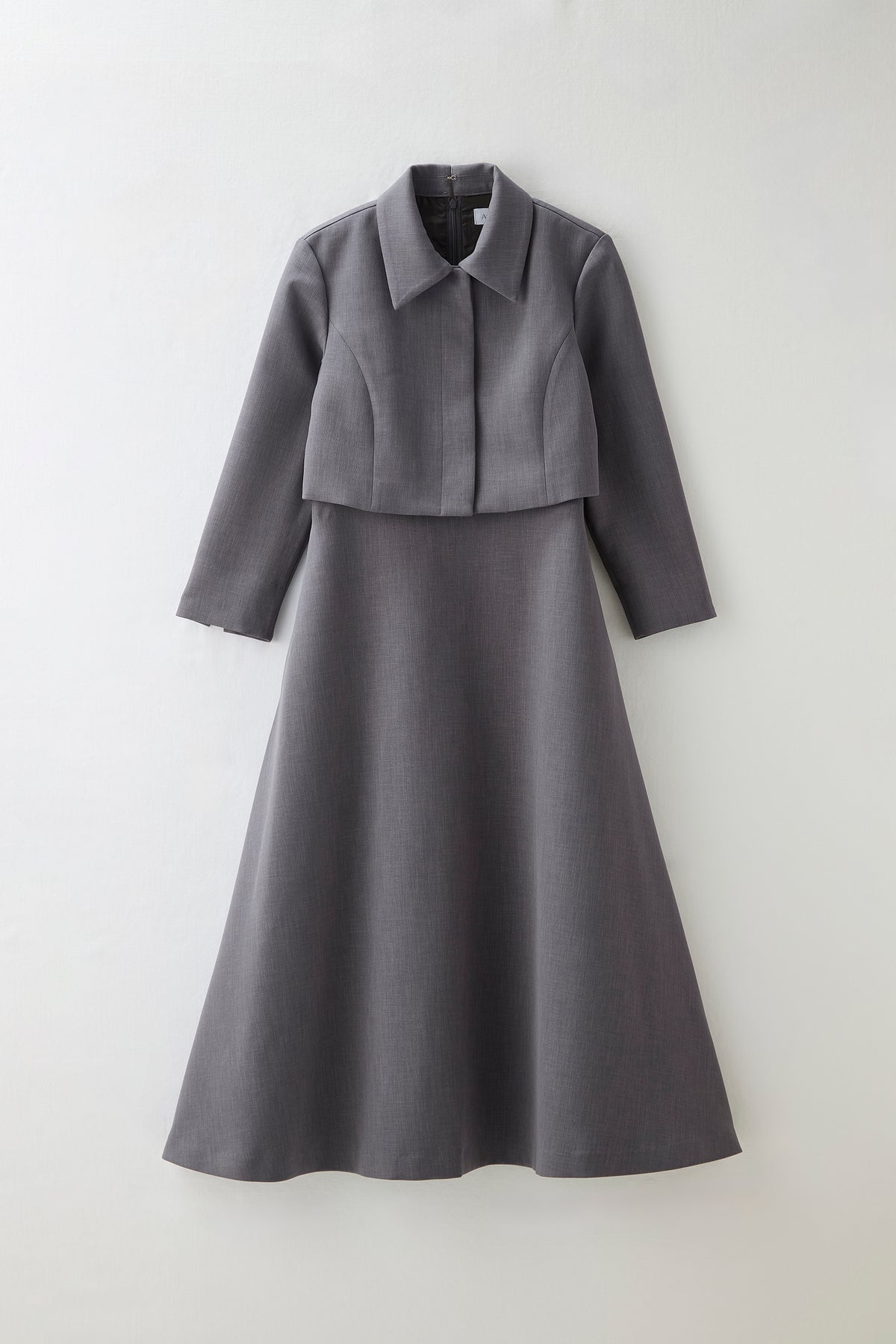 Layered jacket dress（Gray）