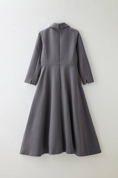 Layered jacket dress（Gray）