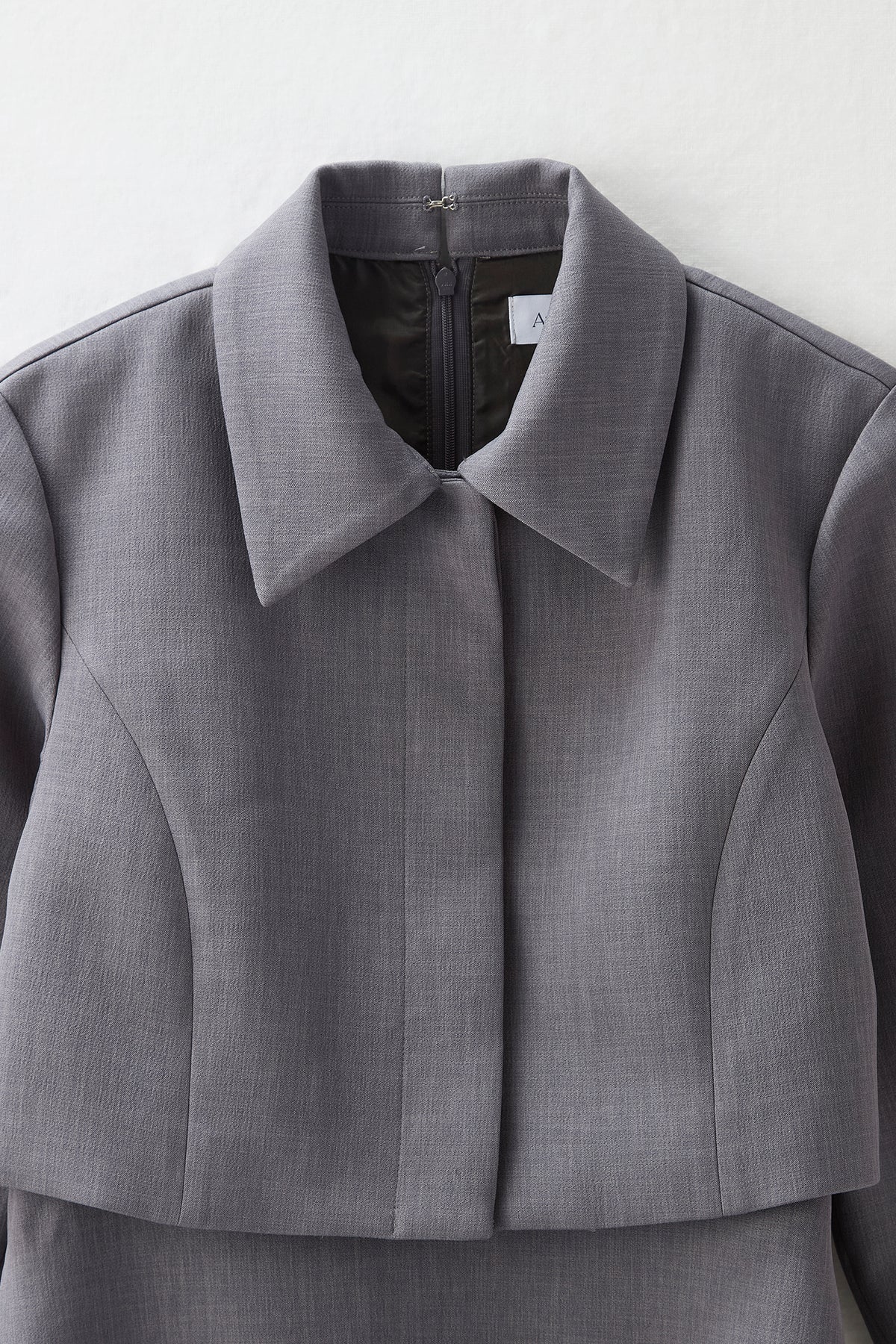 Layered jacket dress（Gray）