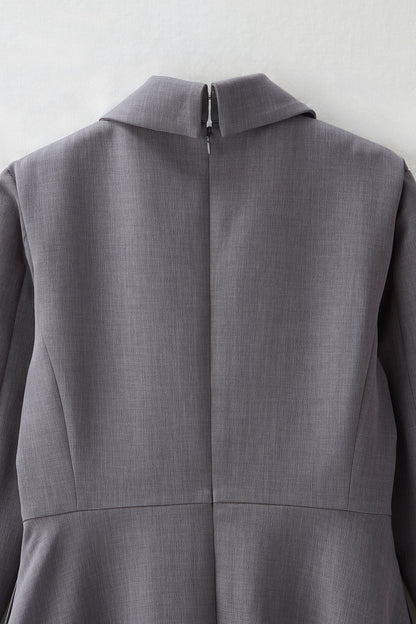 Layered jacket dress（Gray）