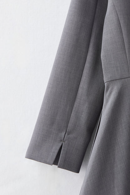 Layered jacket dress（Gray）