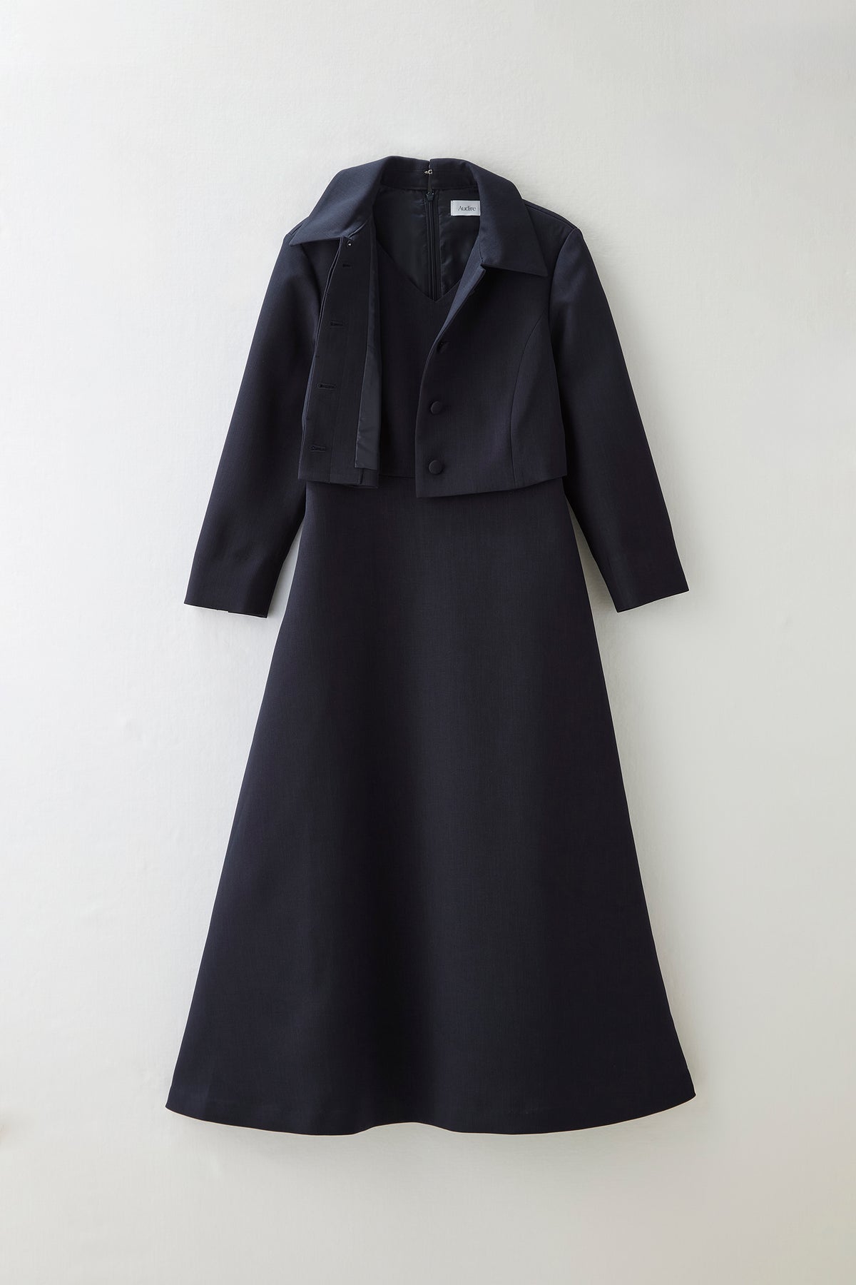 Layered jacket dress（Navy）