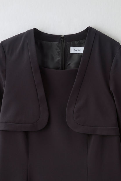 Layered bolero dress（Navy）