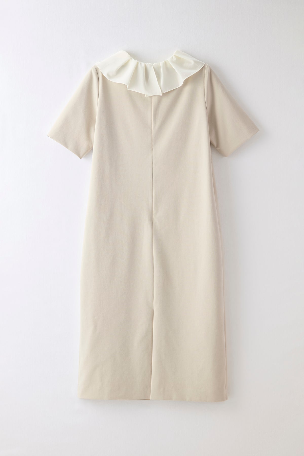 Chiffon collar dress（Beige）