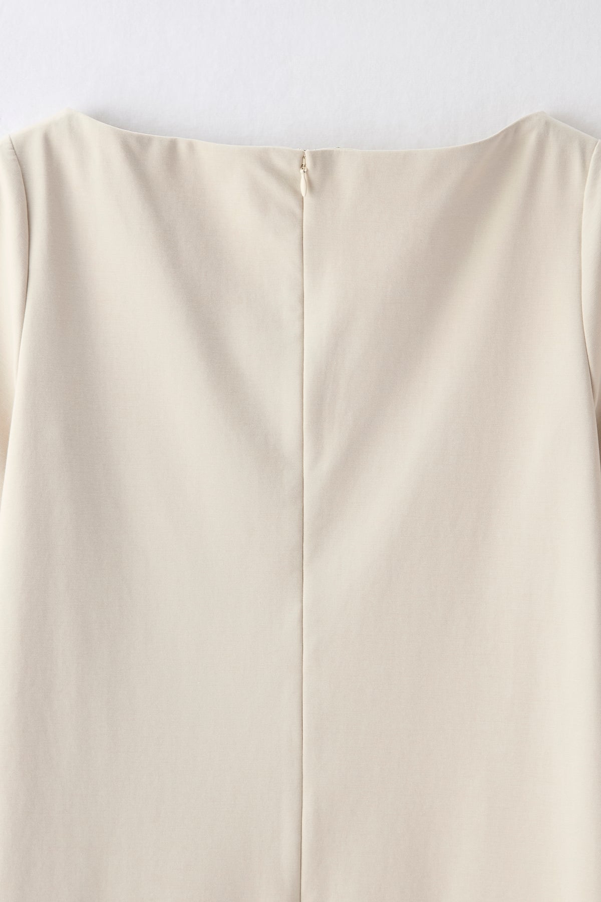 Chiffon collar dress（Beige）