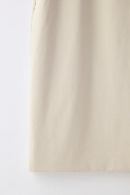 Chiffon collar dress（Beige）