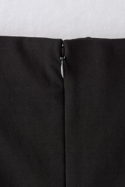 Chiffon collar dress（Black）