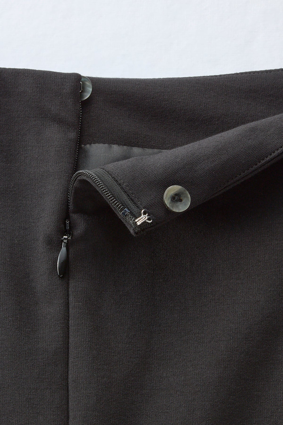 Chiffon collar dress（Black）