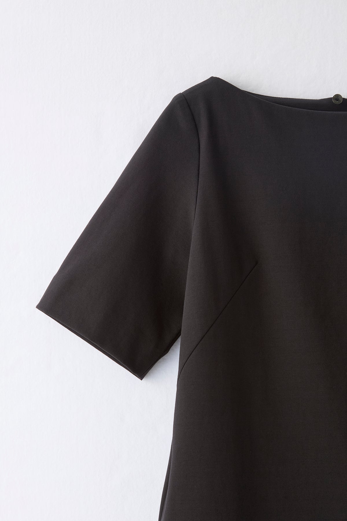 Chiffon collar dress（Black）