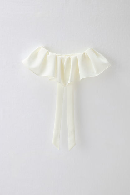 Chiffon collar dress（Black）
