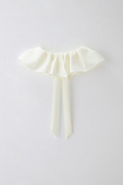 Chiffon collar dress（Black）
