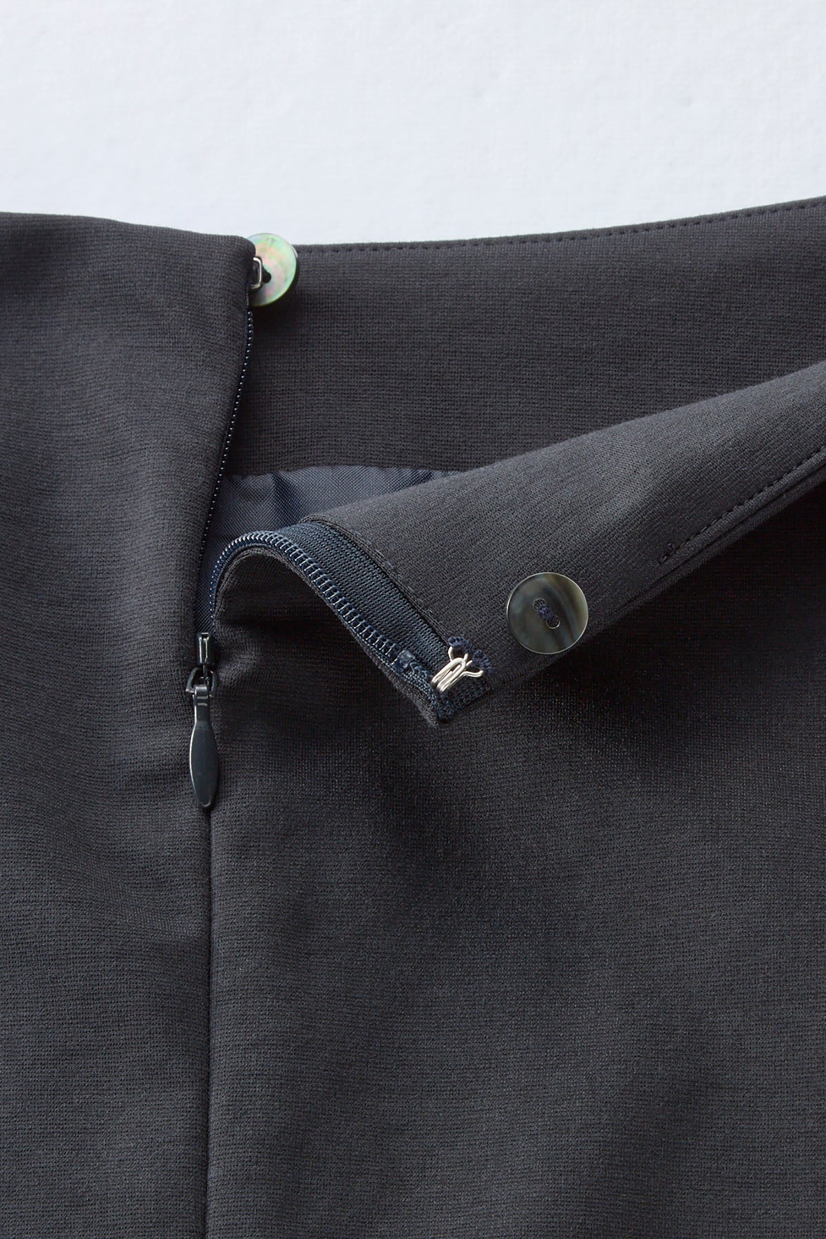 Chiffon collar dress（Navy）