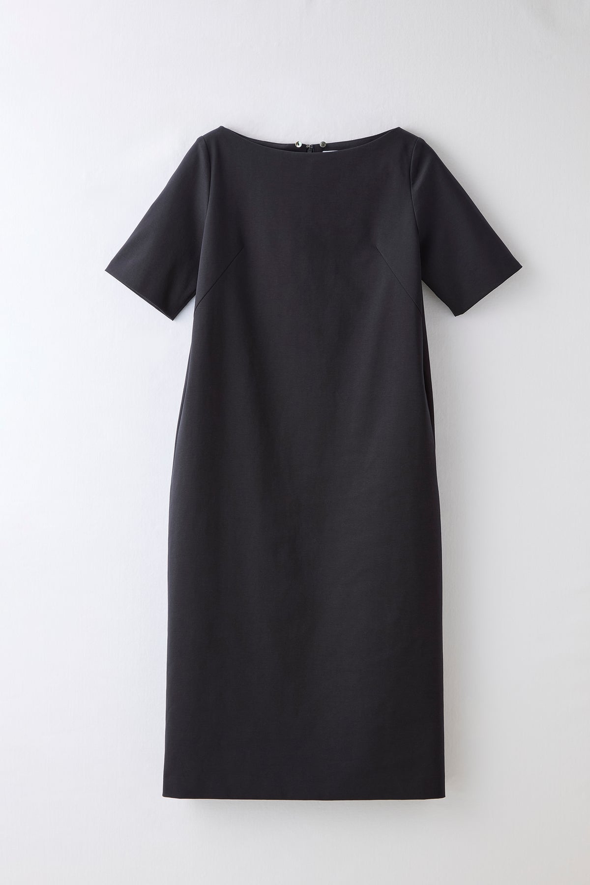 Chiffon collar dress（Navy）