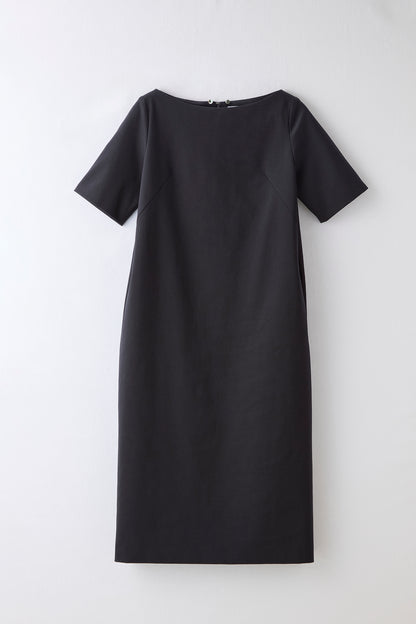 Chiffon collar dress（Navy）