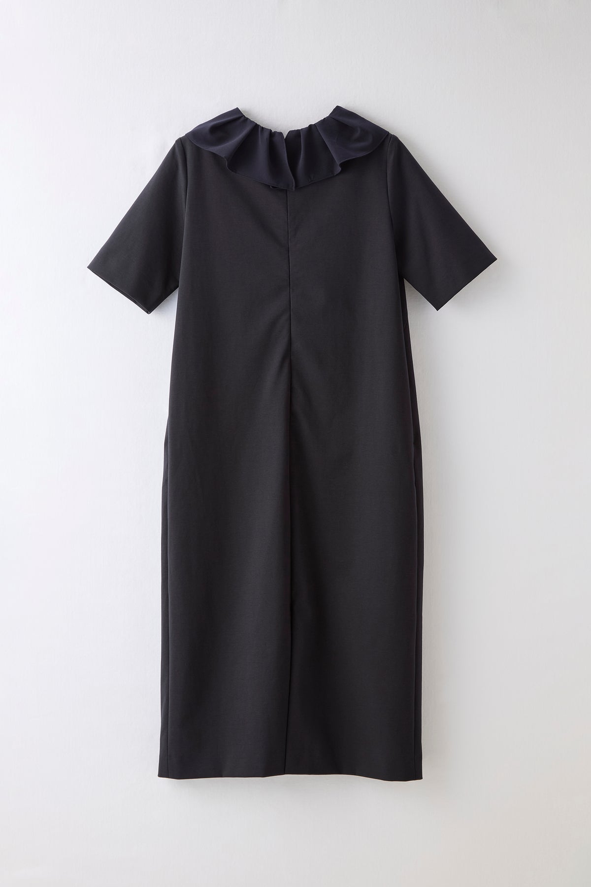 Chiffon collar dress（Navy）