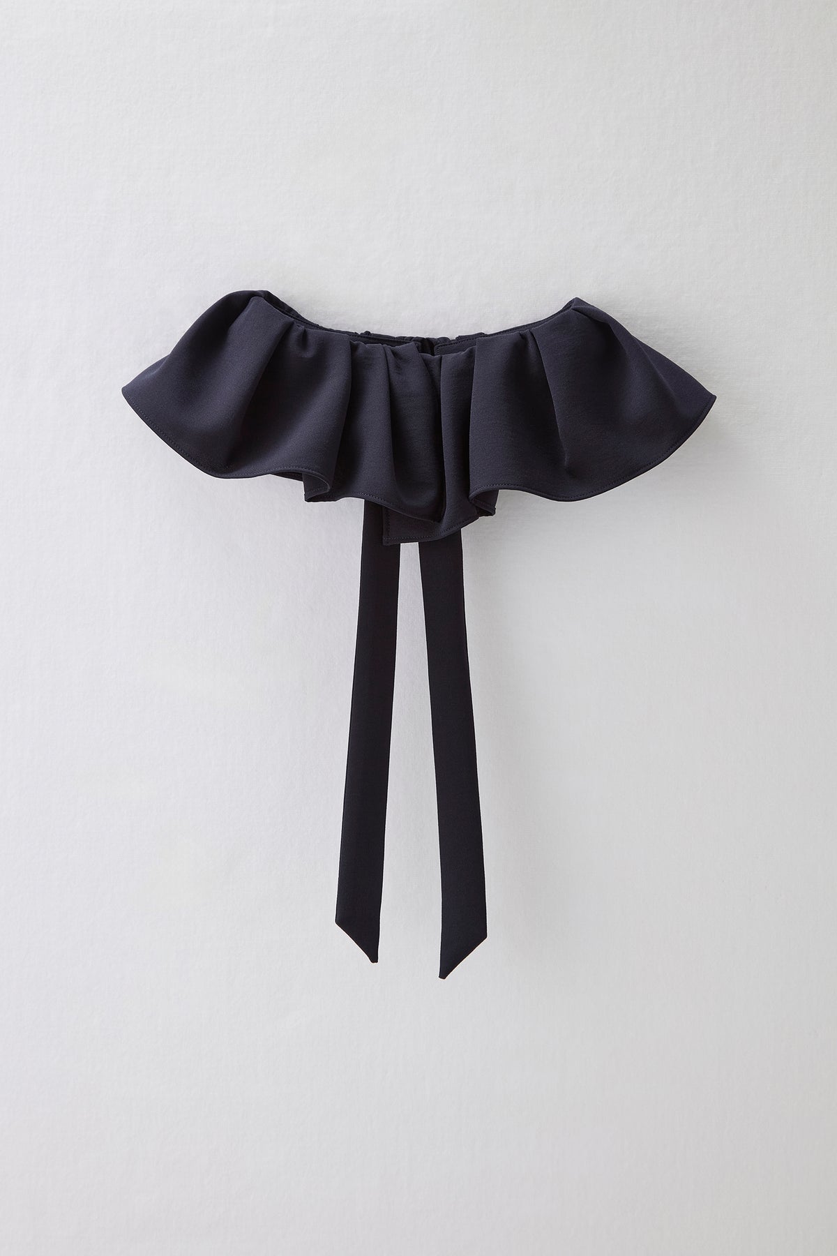 Chiffon collar dress（Navy）