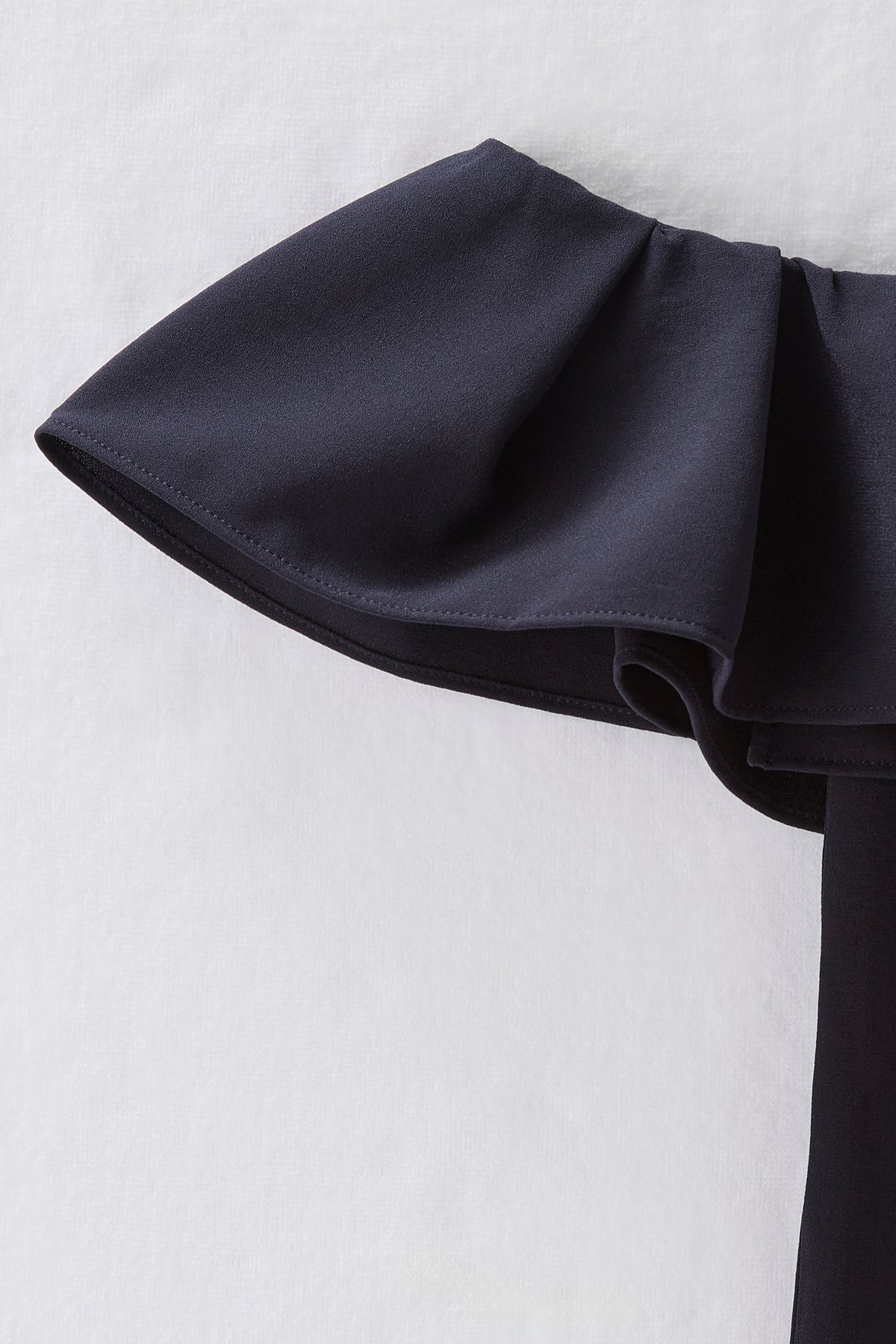 Chiffon collar dress（Navy）