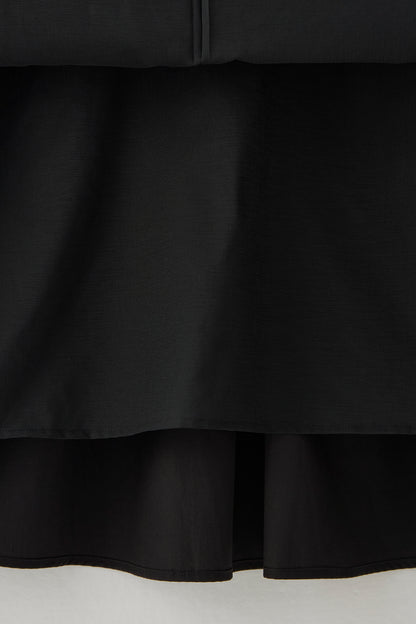 2 pattern ribbon dress（Black）