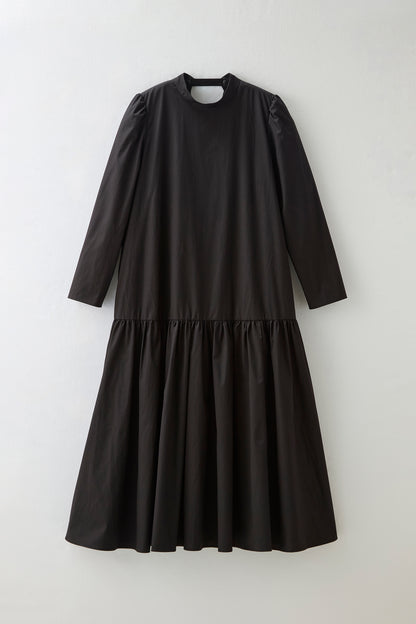 2 pattern ribbon dress（Black）