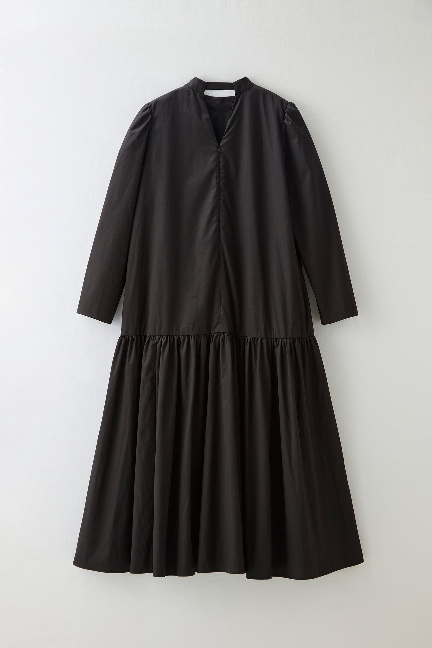 2 pattern ribbon dress（Black）