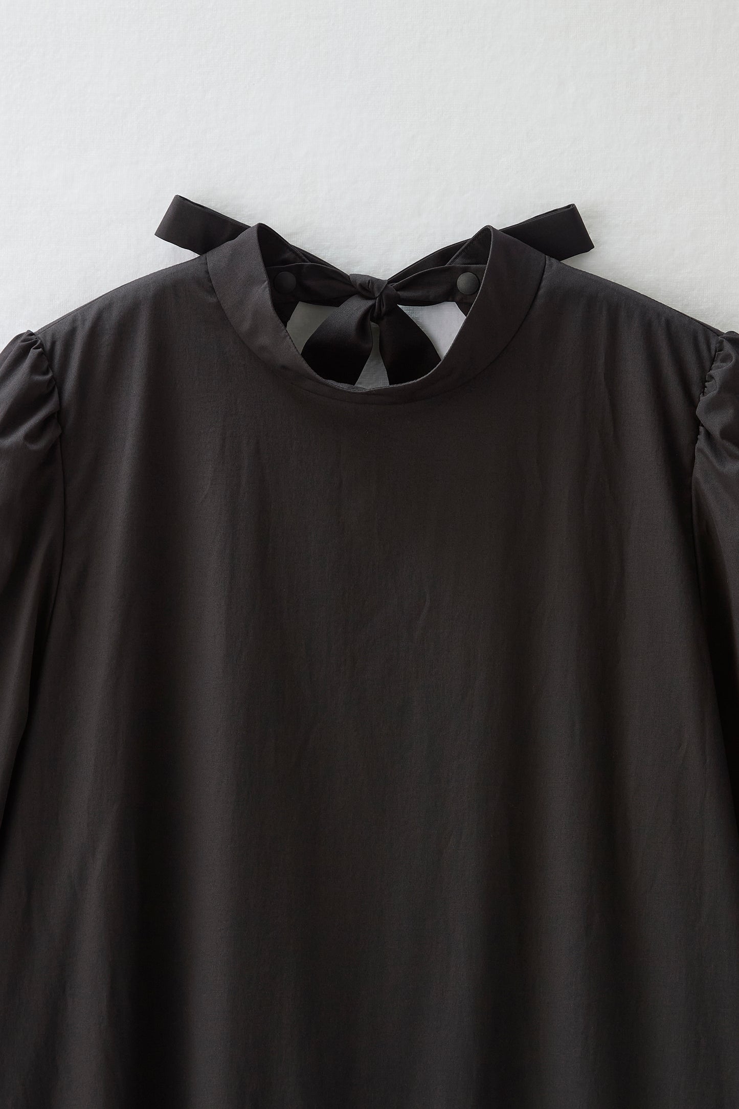 2 pattern ribbon dress（Black）