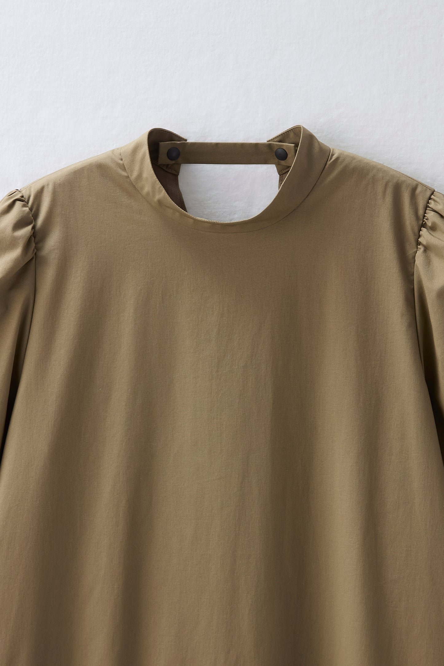 2 pattern ribbon dress（Khaki）