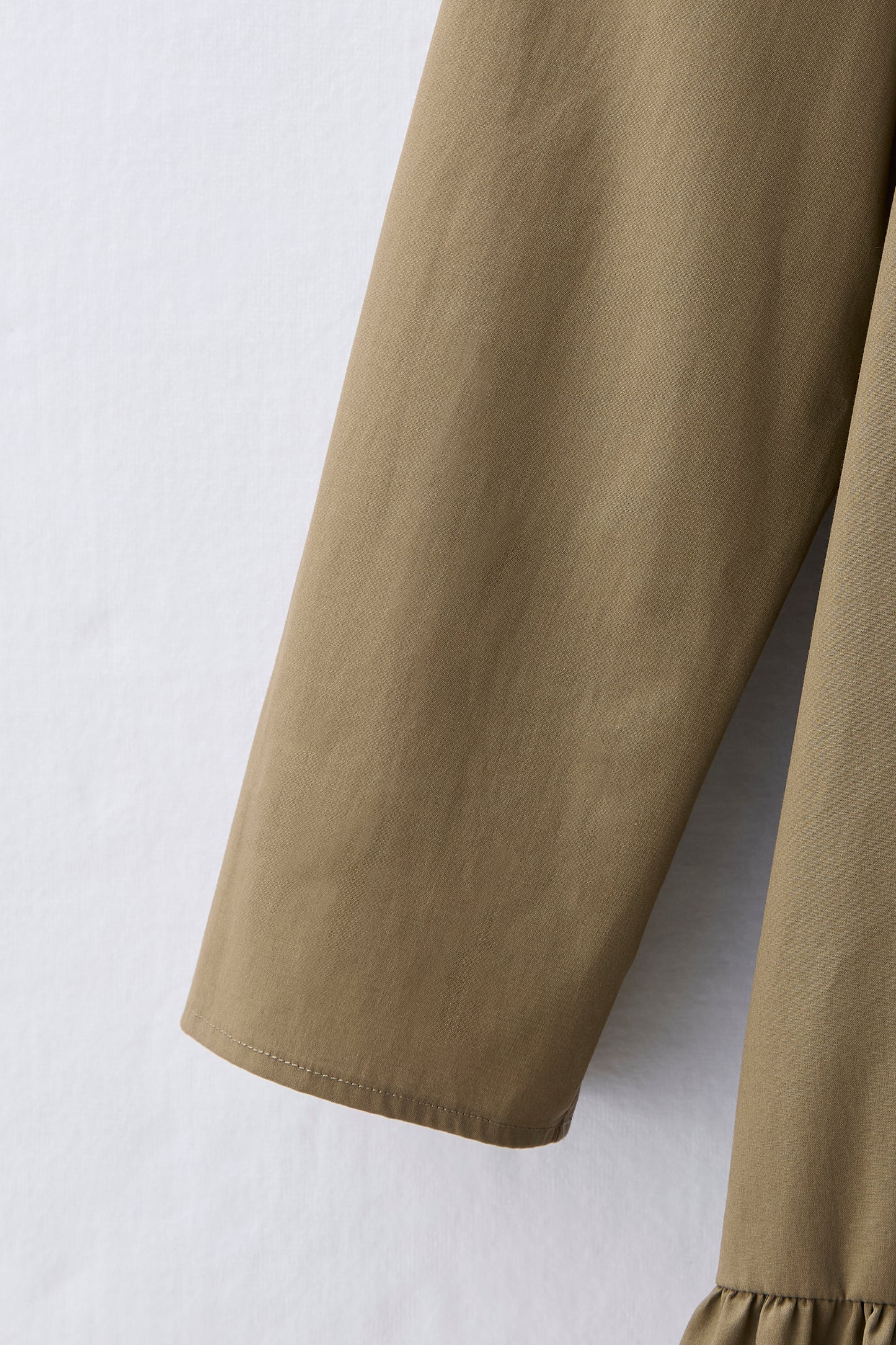 2 pattern ribbon dress（Khaki）