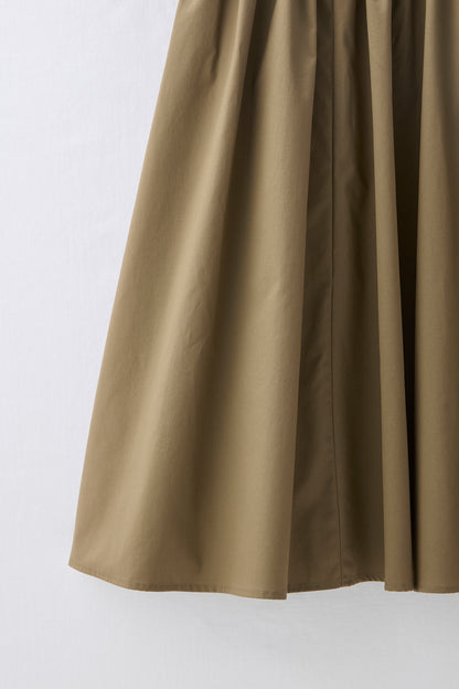 2 pattern ribbon dress（Khaki）