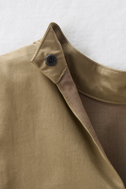 2 pattern ribbon dress（Khaki）