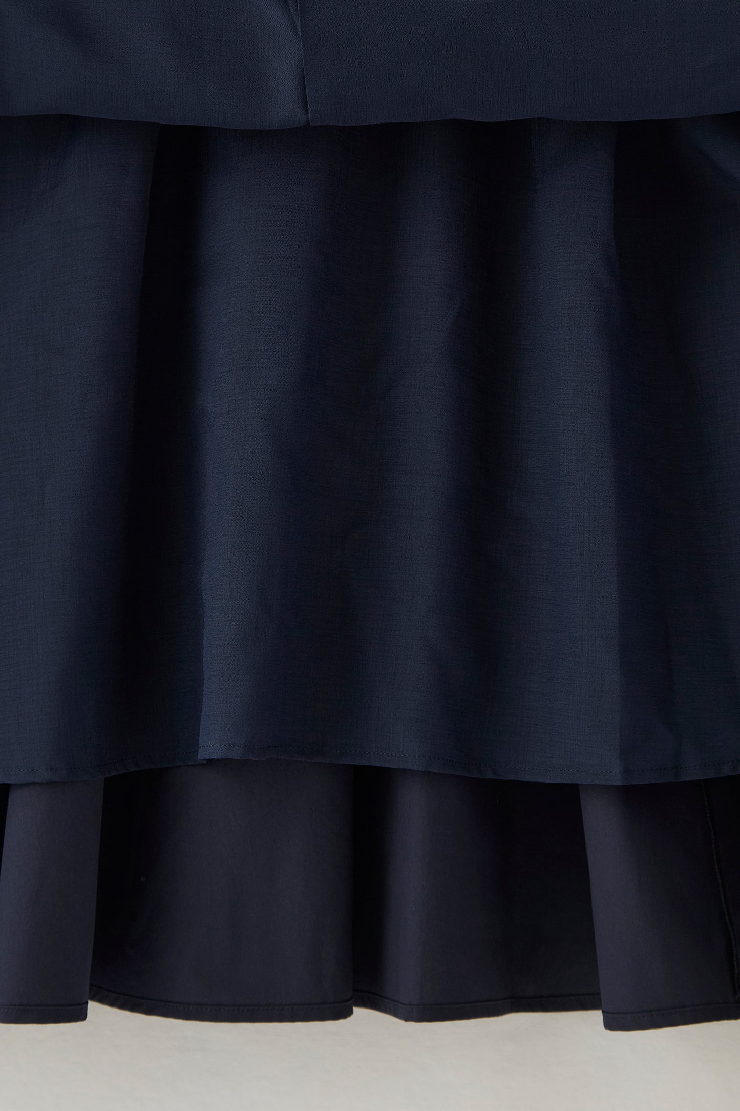 2 pattern ribbon dress（Navy）