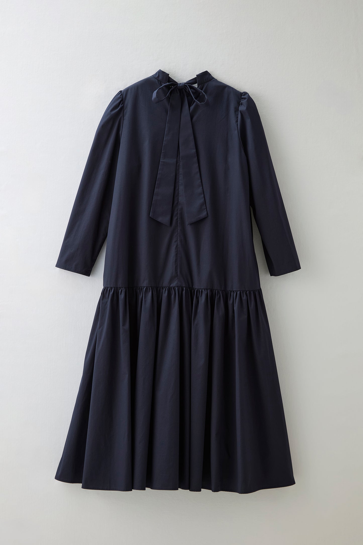 2 pattern ribbon dress（Navy）