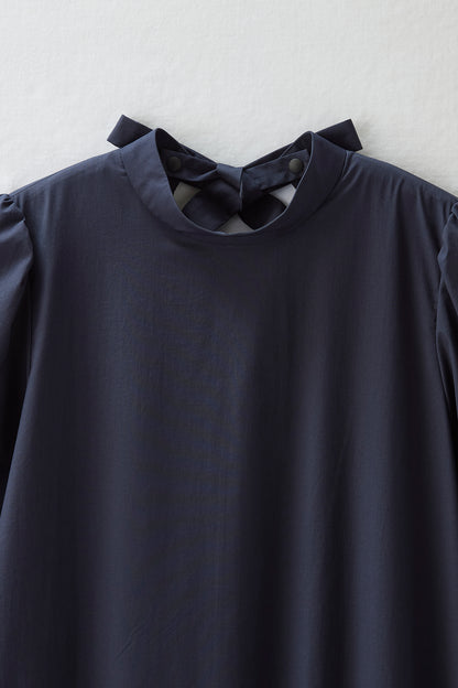 2 pattern ribbon dress（Navy）