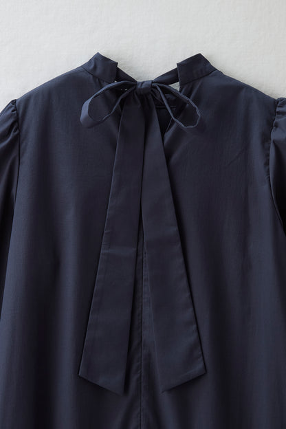 2 pattern ribbon dress（Navy）