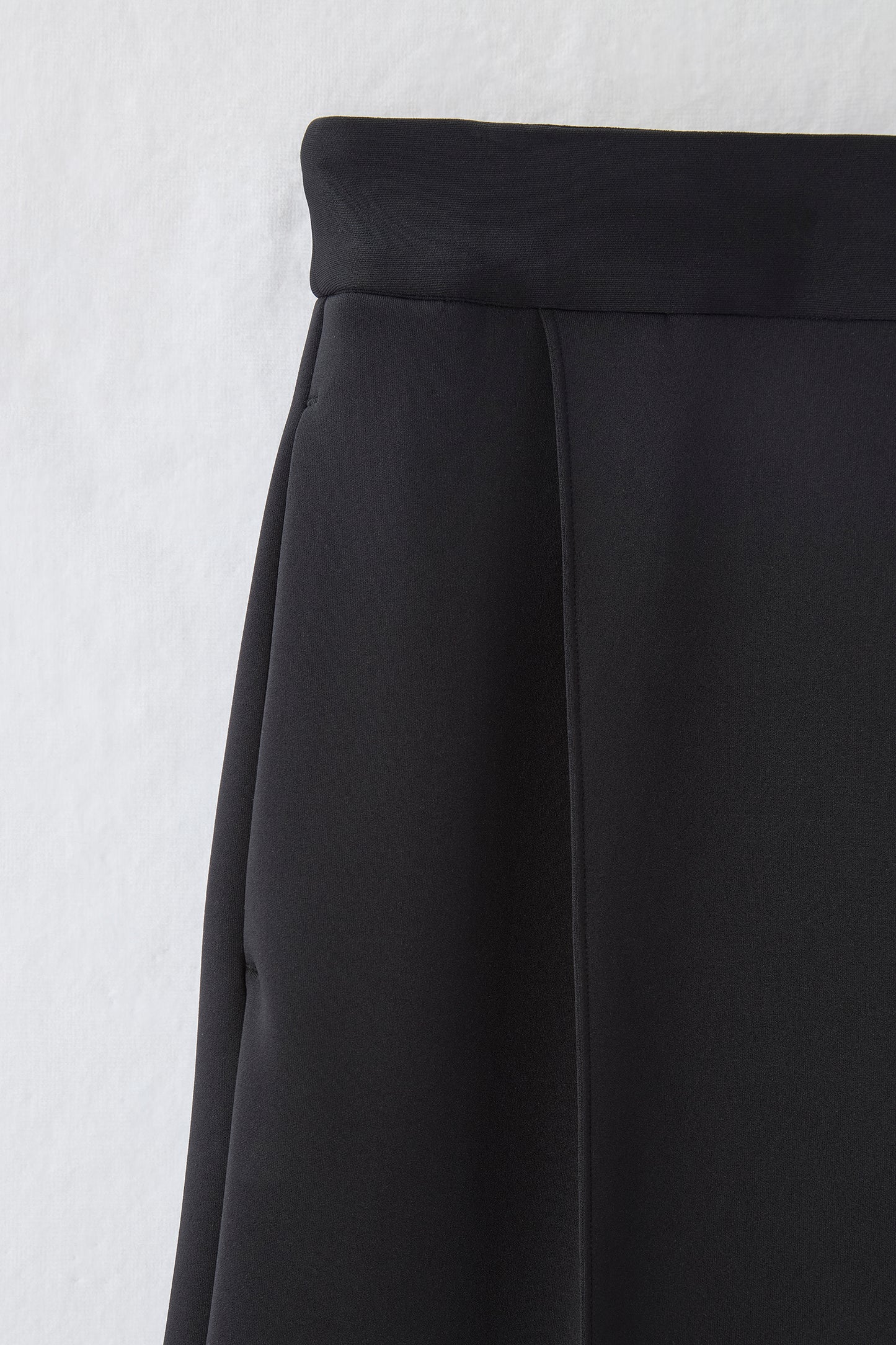 Office jersey wide pants（Black）