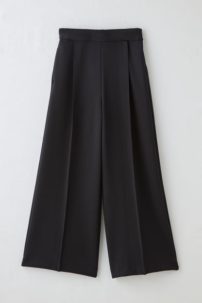 Office jersey wide pants（Black）