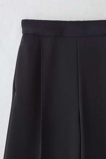Office jersey wide pants（Black）