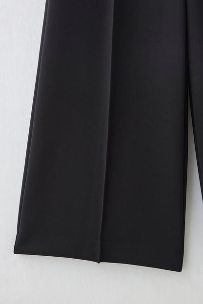Office jersey wide pants（Black）